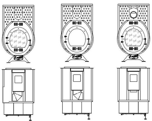 Варианты подключения дымохода