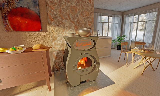 Отопительная печь Кабыца по Белому