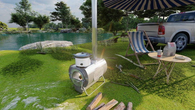 Печь Казачка тур на природе.