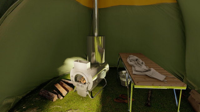 Печь Казачка тур в мобильной бане